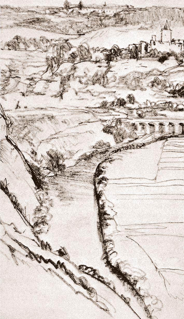  Adolpyh Von Menzel —— 水渠的速写